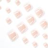 Bling Press On Round Fake Toenails Lasting Effect with Moderate Thickness for Toe Decoration Home Nail DIY