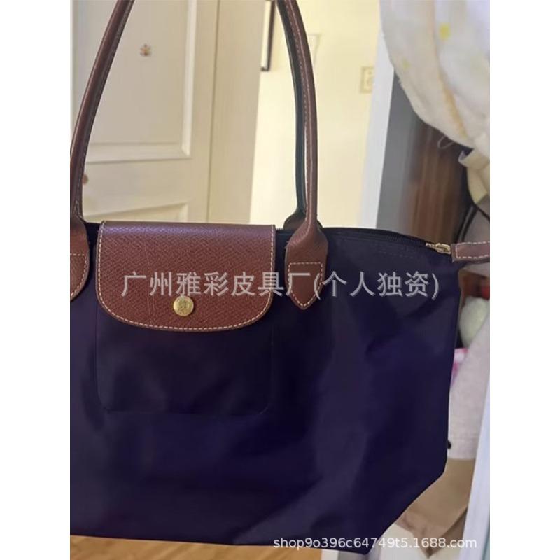 High Quality Dragon Inlaid Bag Week Commemorative Embroidered Dumpling Bag Nylon Handbag Large Capacity Shoulder Tote Bag