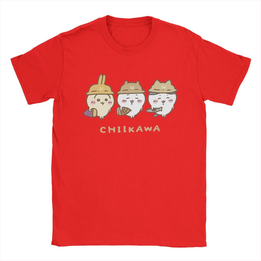 Miniso Chiikawa Hachiware Usagi Cute Kawaii TShirt Women Men Vintage Cotton Tee Shirt Short Sleeve T Shirts Gift Idea Clothing