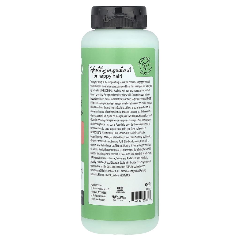 Sauce Beauty, Intense Repair Shampoo, Chimichurri Mint Tingle, 10 Fl Oz (300 Ml)
