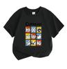 Kids Boys Girls 100% Cotton Crew Neck Short Sleeve T-Shirt,