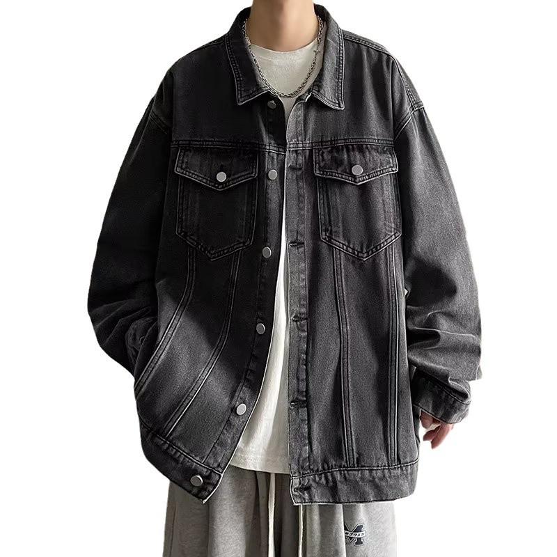 Jachetă Denim Vintage Unisex Uzată - Streetwear Casual & Versatil