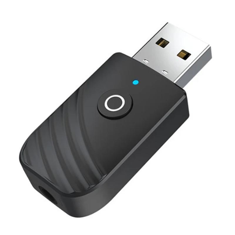 Bluetooth-compatible Dongle 3 in 1 BT5.0 USB Adapter Stereo Audio Transmitter Receiver for TV Computer Car Earphone Headset