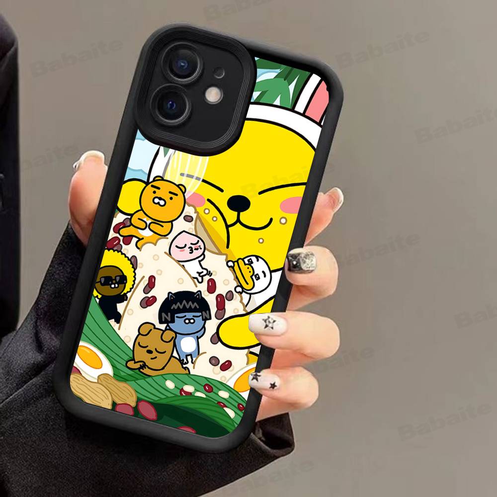 Cartoon K-KAKAO CUTE F-FRIENDS Phone Case For IPhone 17 16 15 14 13 12 11 Pro Max Plus Mini Luck Cover