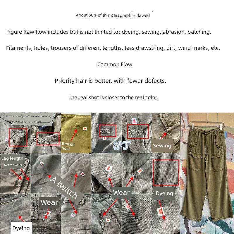 Foreign Trade Original Order Des * Igual Tencel™Lyocell Loose Casual Soft Wide Leg Overalls DS3 1255