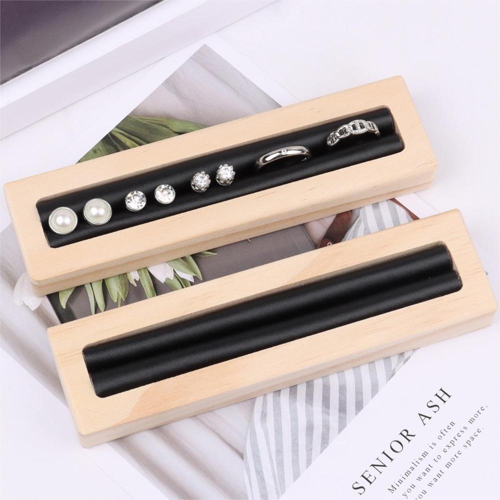 Wooden Ring Display Stand Storage Rack Ring Organizer Earring Display Ring Holder  Crafts DIY