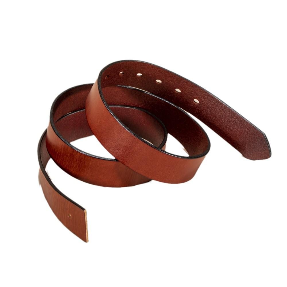 First Layer Tree Paste Leather Cowhide Belt Strip Men'S Genuine Leather Without Button Head Lead Ring Belt