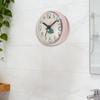 Bathroom Shower Clock Round Home Decor Waterproof with Suction Cup for Desk Living Room