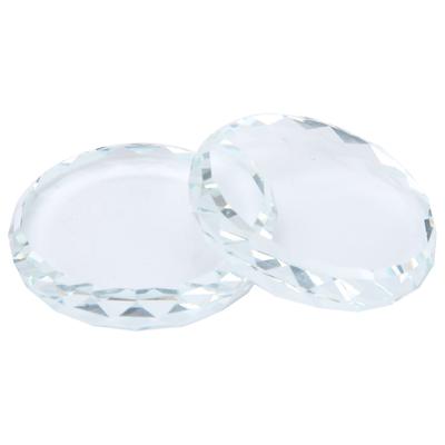 2 STÜCK Nail Art Paletten Farbmischung Toning Glas Falsche Wimpern Kleber Halter Make-up Palette