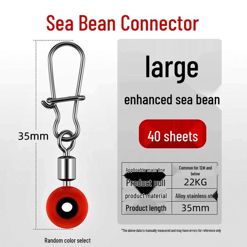 Conector Boabă de Mare în Formă de Opt pentru Pescuit la Stâncă: Ax pivotant și accesoriu plutitor glisant