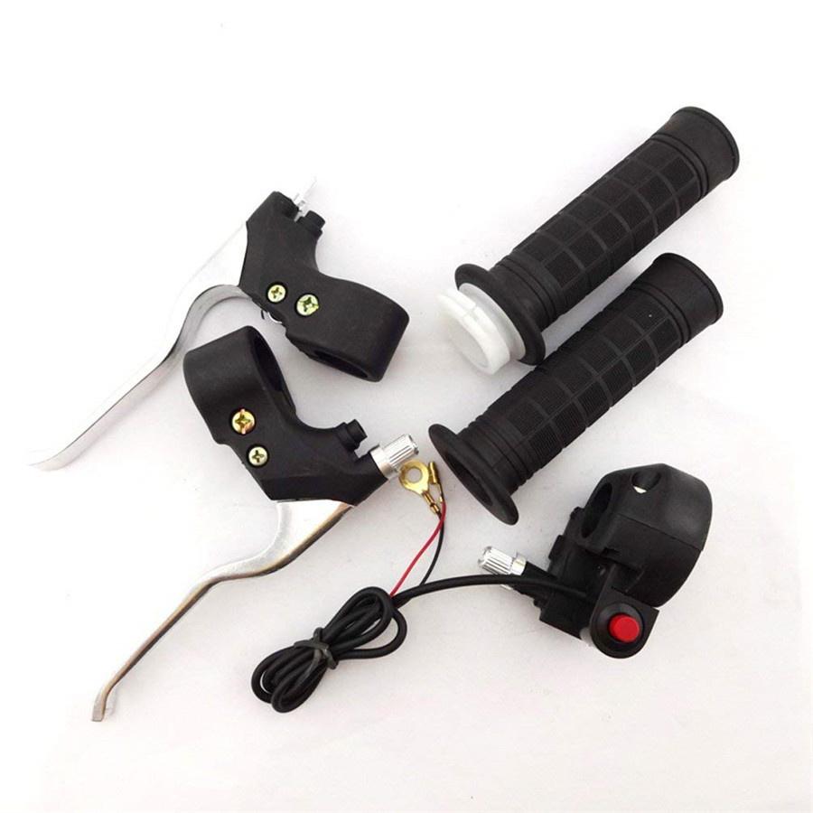 Pocket Mini Bike Hand Grips Kill Stop Switch Twist Throttle Brake Levers Set 2 Stroke ATV Quad Go Kart Dirt Bike Motorcycle