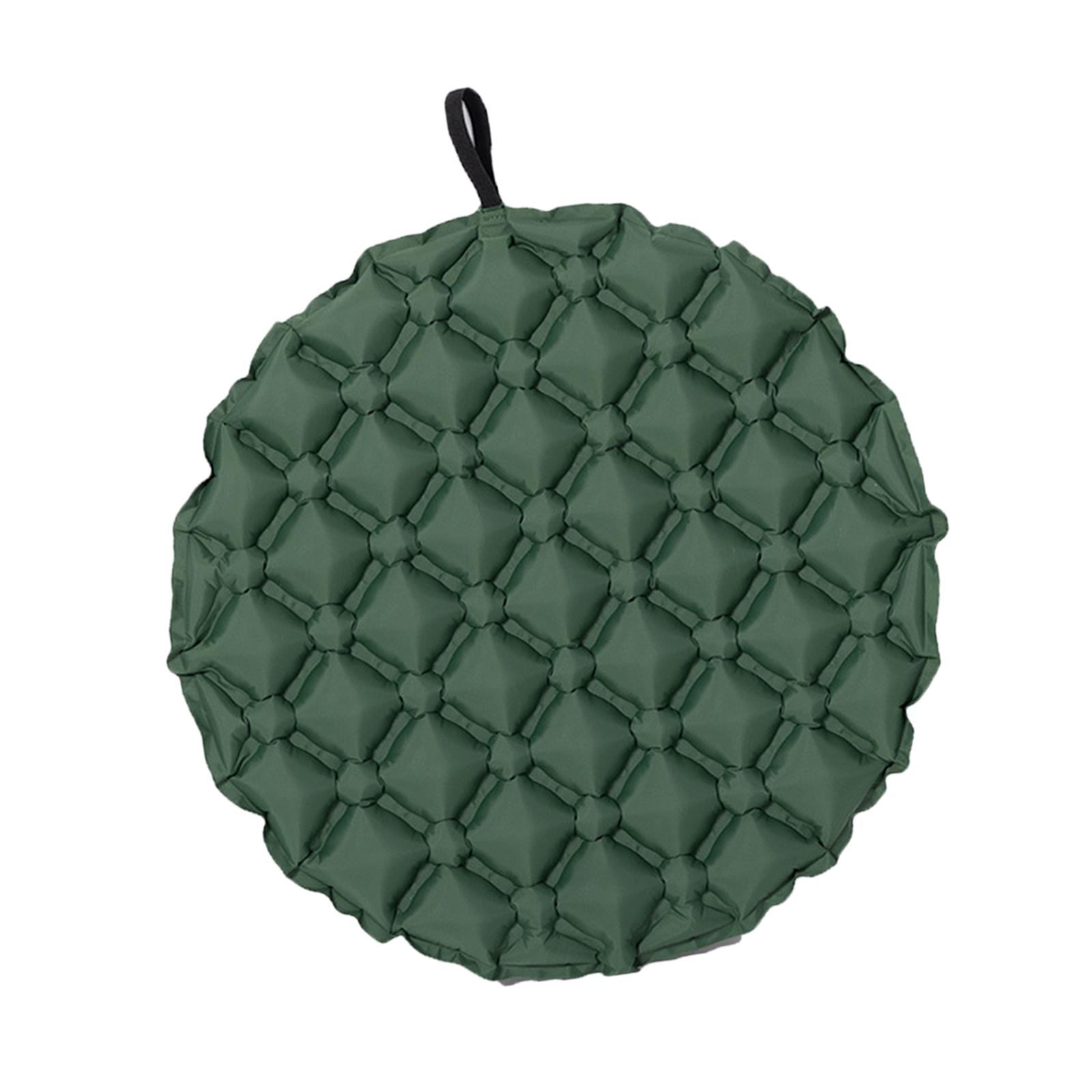 

Inflatable Seat Cushion Seating Support up to 150kg Wear Resistant Round Pad темно-зелений колір