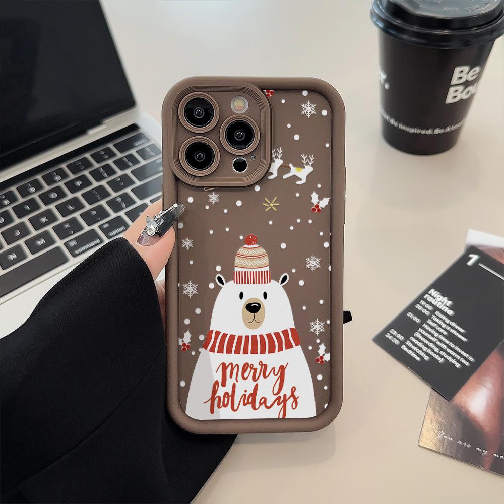 Christmas Soft TPU Phone Case For iPhone 11 Funda iPhone 16 Pro Max 15 13 14 12 XS X XR 7 8 Plus SE 16promax 16pro Cover Carcasa