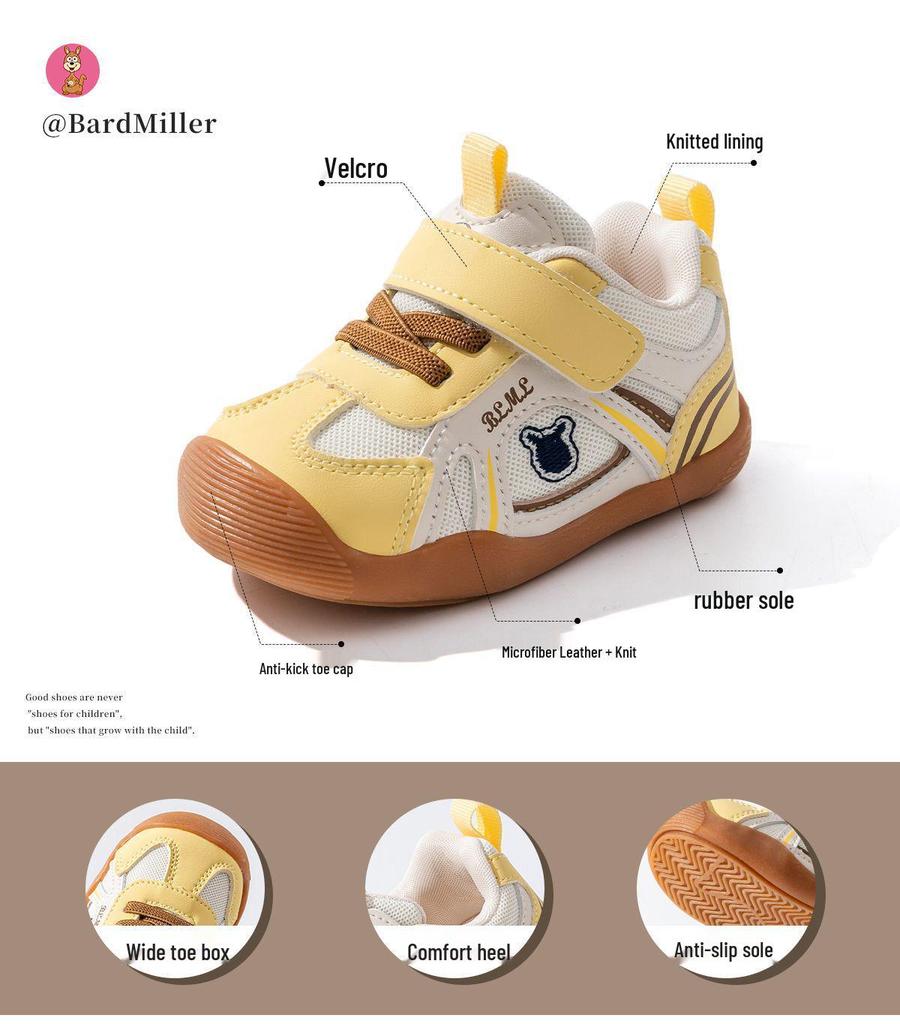 2026 Spring Soft Sole Breathable Anti-slip Walking Shoes for Infant & Toddler Boys & Girls
