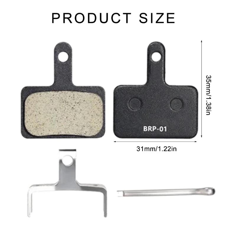 1/2pcs Bicycles Disc Brake Pad Wear Resistant Resin Cycling Brake Pads Road Bike Hydraulic Disc Brake Pads Enduring
