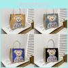 Handcrafted Miniature Cotton Linen Tote Bag Stylish Fresh Design For Casual Travel