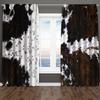2pcs Cowhide Patterned Curtains, Design for Living Room Bedroom Home Window Decoration, Rod Pocket Curtains