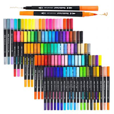 120/100/80/60/48/36/24/12 Colors Dual Tip Brush Marker Pens Watercolour FineLiner Manga Art Accessories Art Supplies Drawing