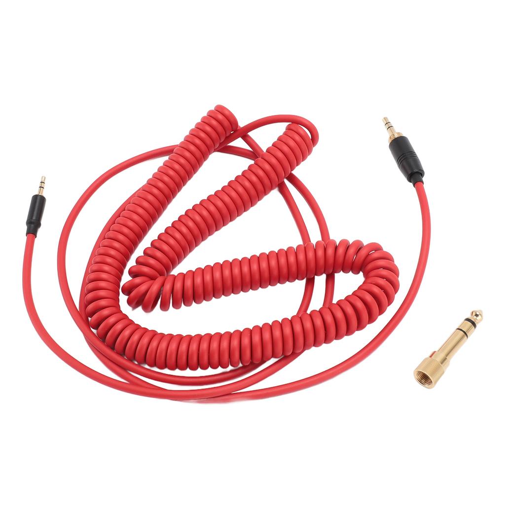 Coiled Headphone Cable Gold Plated Connector Replacement Headset Sound Cord for NC700 QC45 QC35 QC25 OE2 OE2i SoundTrue