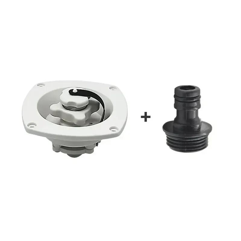 Water Inlet Filler Cap, Wall Mount ,Trailer Fill Dish ,RV Water Fill Inlet Built In Water Stop Valve For Caravans RV ,Marine