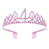 Girls Birthday Party Princesses Crowns Alloys Adjustable  Headbands For Birthday Celebrations