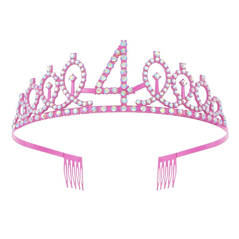 Girls Birthday Party Princesses Crowns Alloys Adjustable  Headbands For Birthday Celebrations