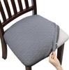 WaterProof Spandex Dining Room Upholstered Cushion Solid Chair Seat Cover Removable Slipcovers with Washable Furniture Protector