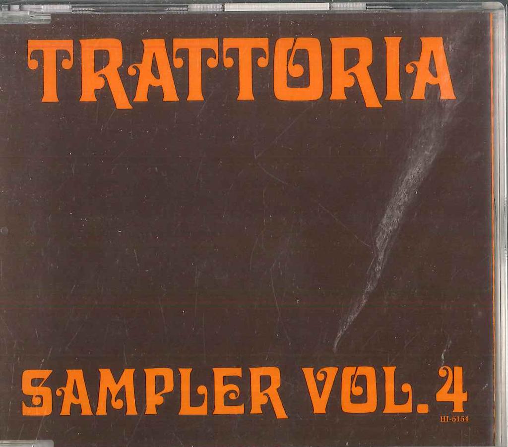CD VARIOUS - Trattoria Sampler Vol.4 HI5154 POLYSTAR 1995 Japan Japanese Pop/Rock Used