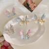 Flying Butterfly Hair Clip for Girls 3D Moving Wing Hairpins Rhinestones Barrettes Hair Styling Accessories for Women