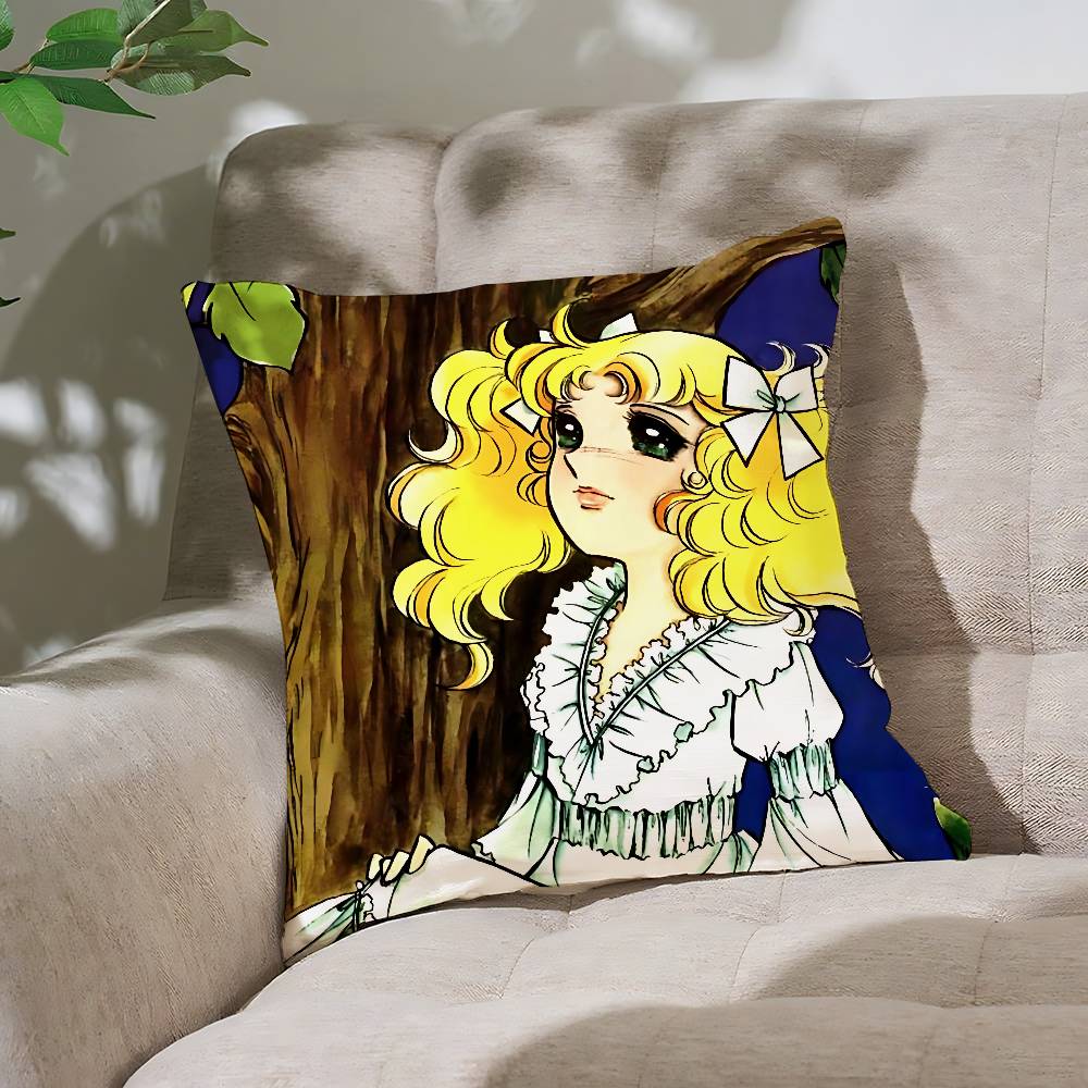 C-Candy C-Candy Anime Pillow Case Throw Pillow Cover Nordic Vintage Style Cushion Covers Home Living Room Sofa Couch Seat