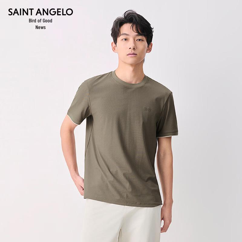 Baoxiniao Men's Casual Round Neck Short Sleeve T-Shirt