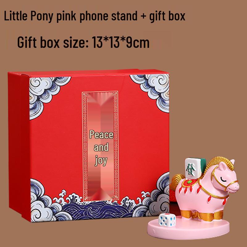 Year of the Horse Mascot Phone Stand - Creative Riches Desktop Ornament & Gift