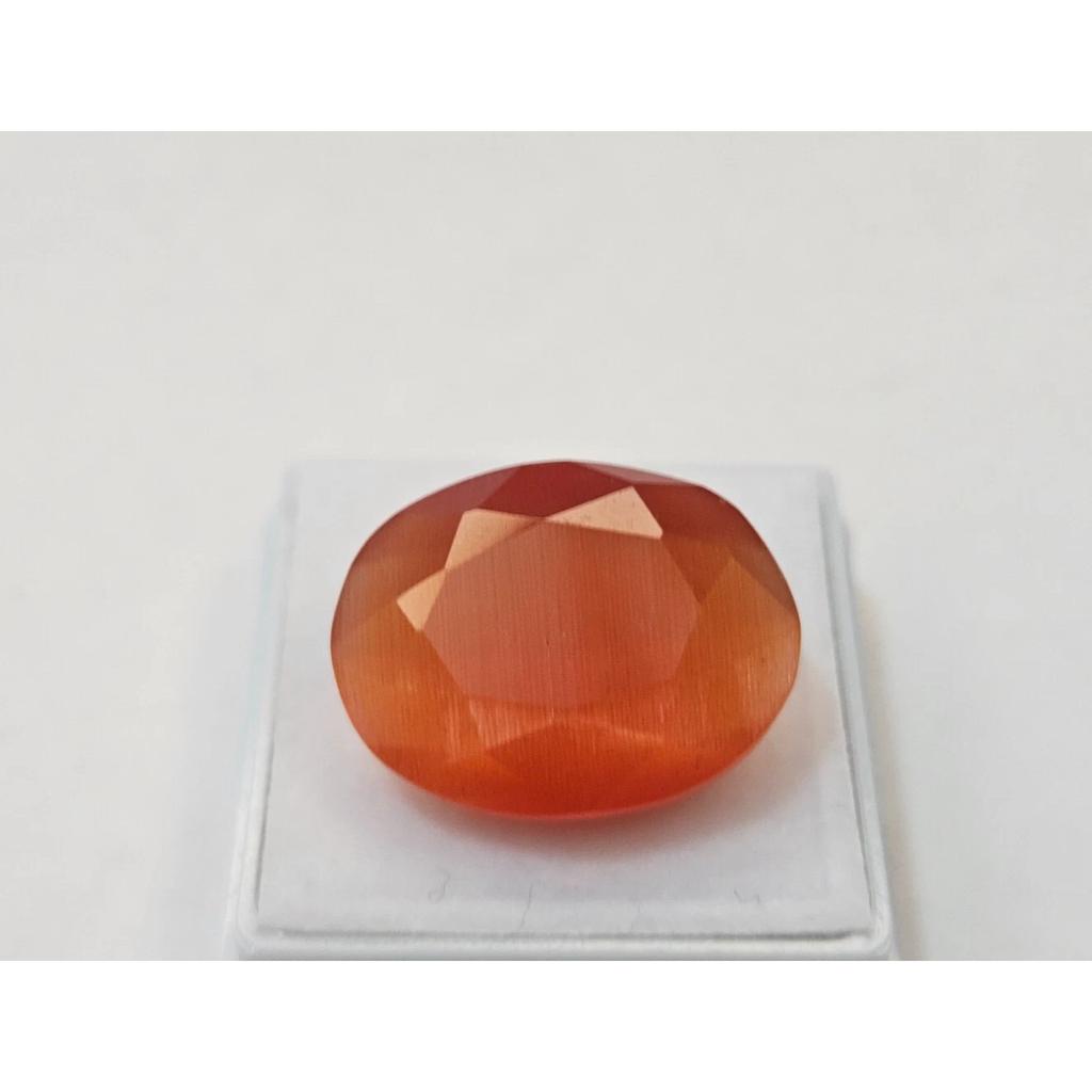 Natural Sunstone Orange 18+ Ct Oval Cut Certified Stunning Loose Gemstone