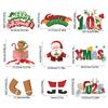 Christmas Porch Door Hanging Banner Christmas Paper Door Decorative Flags Xmas Welcome Sign For  Year Porch Door Banner