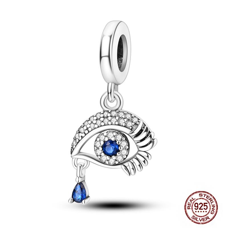 Standard Copper Craft Rotate Devil'S Eye Charms Fit Authentic Bracelet Blue Fatima Hand Palm Spacer Charms Handmade Jewelry Gift