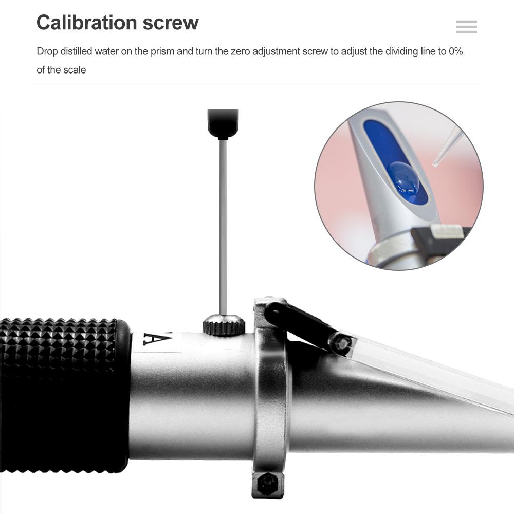 4 In 1 Car Battery Automobile Refractometer Handheld Engine Fluid Glycol Antifreeze Freezing Point Tester