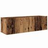 Wall Mounted TV Cabinet Set 5 pcs Reclaimed Wood Effect Particleboard