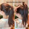 Women's Seamless Rubber Band Hair Tie - 2025 New High Ponytail, Simple Design with Leather Cover