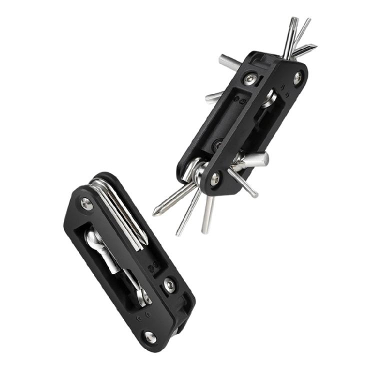 Portable Folding Hexagonal Spoke Wrench Space Saving Mountain Bike Screwdriver Tool for Bicycles Repair and Maintenance