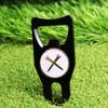 6-in-1 Golf Ball Fork Multi-functional Bottle Opener Golf Fork Marker Aluminum Alloy Detachable Golf Groove Cleaner Hat Clips