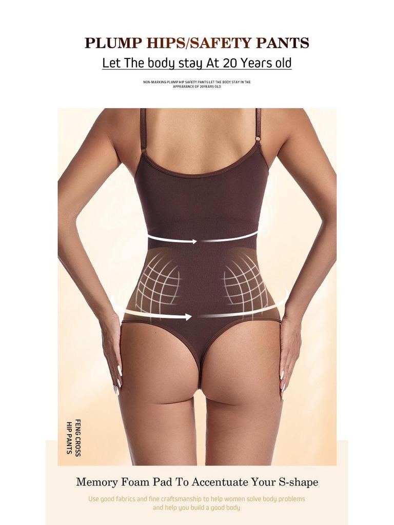 Damen Bodyformer nach der Geburt Taillenformer Tanga mit Spaghettiträgern