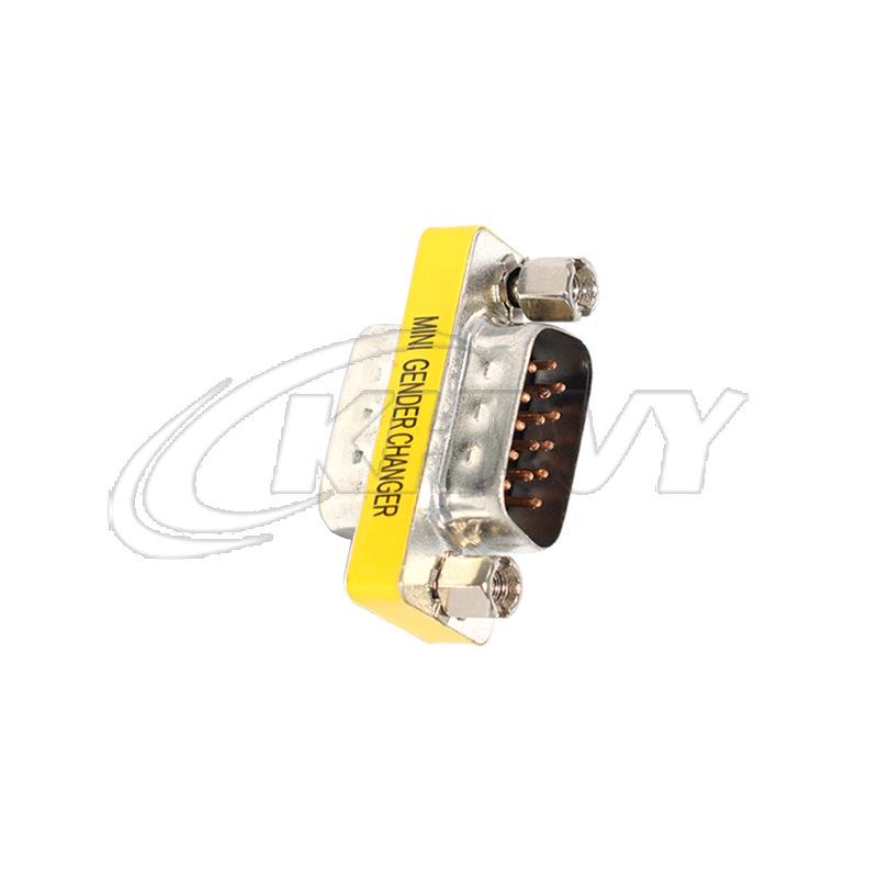 3-Row 15-Pin DB15 Adapter: Male-Male, Female-Female, Male-Female Converter Connector