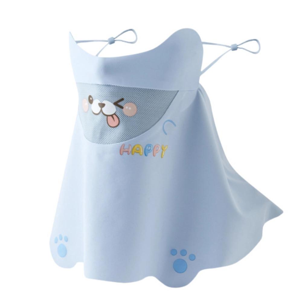 Cartoon Bear Child Ice Silk Face Mask Eye Care Neckline Face Cover Sunscreen Face Veil  Riding