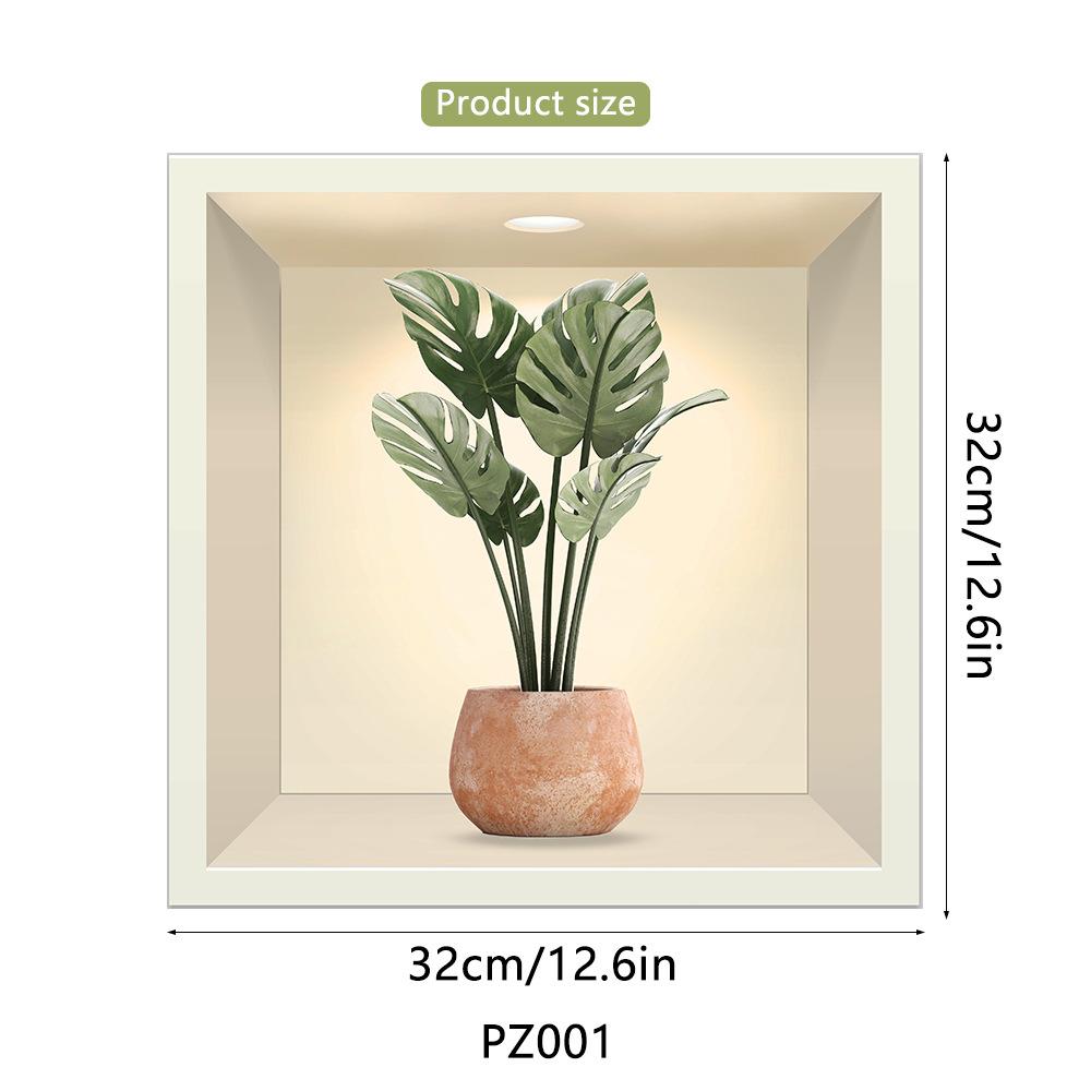 

1 шт. 3D стикер на стену с изображением растений и цветов, сделай сам, Корона, стеклянные наклейки для гостиной, спальни, свадебный декор, самоклеящиеся наклейки на холодильник 32cmX32cmX1Pcs