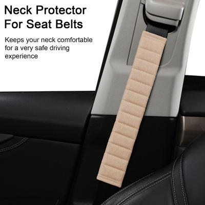 Fundas para cinturón de seguridad de automóvil Cojín de tela suave Protector de cinturón de seguridad Correa para el hombro Almohadilla protectora extra larga Proteja su cuello y hombros Asiento de automóvil