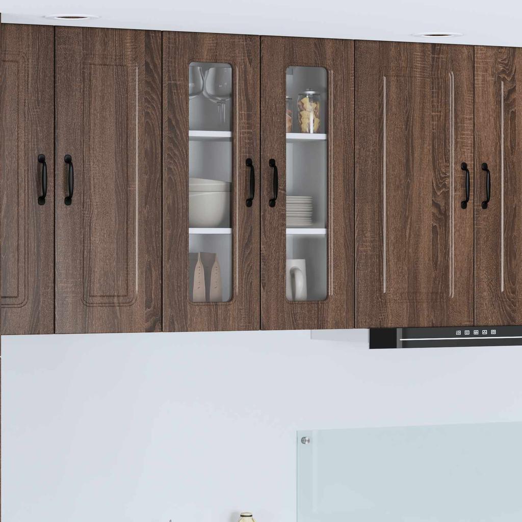 Dishwasher Front Panel Kalmar Brown Oak Effect 60 x 31 x 80 cm