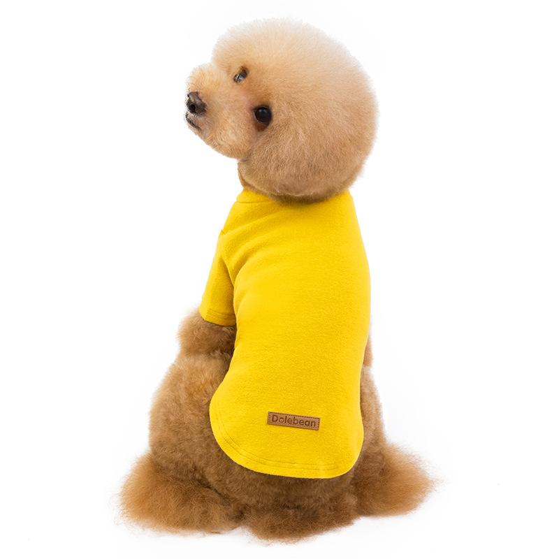 

Pet clothes cotton bottoming shirt dog loungewear dog T-shirt teddy dog pajamas manufacturer wholesale XXL імбирний