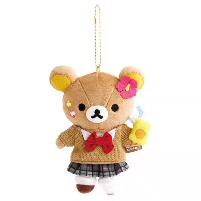 Kumamon Plush Toy With School Uniform And Sweet Donut Design For Kids And Teens