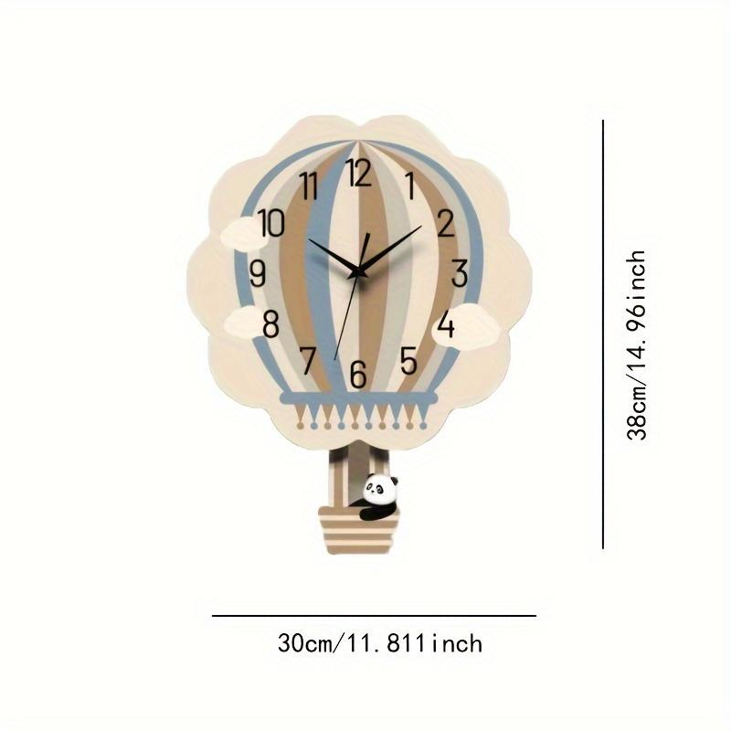 

Новый Сетевой Популярный Мультяшный Панда Воздушный Шар Цифровые Настенные Часы Простые Личность Легкая Роскошь Креативное Украшение Настенные Часы Личность 38.0cmx29.97cm