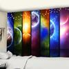 Planet Tapestry Wall Hanging Psychedelic Science Fiction Witchcraft Bohemian Style Hippie Carpet Room Decor